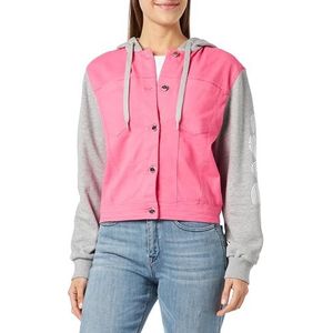 Love Moschino Trucker Jacket Damesjas, Fuchsia., 32