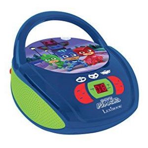 Lexibook PJMasks Gettoblaster CD-speler, microfoon meegeleverd, AUX-IN-aasluiting, Werk met AC of batterij, Blauw/Zwart, RCD108PJM_10