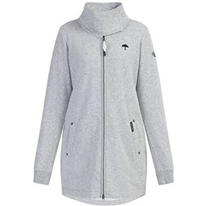 bridgeport Dames lange sweatjas 34626666-BR02, lichtgrijs melange, M, lichtgrijs, gemêleerd, M