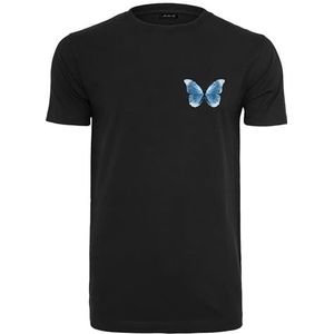 Mister Tee Heren Butterfly Winter Tee T-shirt, zwart, M