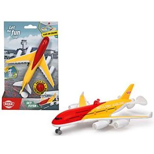 Dickie Toys - Plafondvliegtuig (18 cm) Sky Flyer op batterijen werkende plafondvlieger met ophanging voor het plafond, speelgoed voor kinderen vanaf 3 jaar, meerkleurig