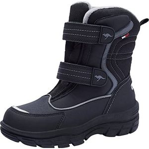 KangaROOS K-Leno V RTX Herfst- en winterlaarzen voor kinderen, Jet Black Steel Grey, 30 EU