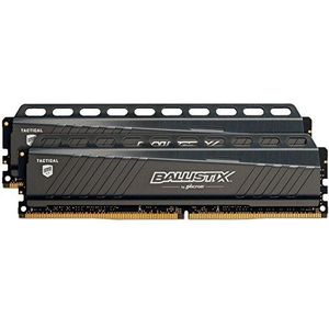 Ballistix Tactical BLS2K16G4D240FSE Geheugenkit, 16 GB (8 GBx2), DDR4, 2666 MT/s, PC4-21300, DRx8, DIMM, 288-pin.