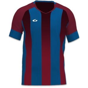 Gems AN05-0208 Keulen herenshirt met lange mouwen, lichtblauw/granaat, maat M