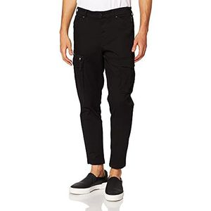 JACK & JONES Jjiace Jjdex Tapered AKM Black Noos Cargo broek voor heren, zwart, 34W x 34L