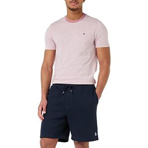 Original Penguin Heren Sticker Pete Fleece Short Casual, Donkere Saffier, M