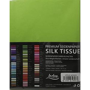 Premium zijdepapier Silk Tissue - 10 vellen (50 x 75 cm) - kleur naar keuze (Citrus Green)