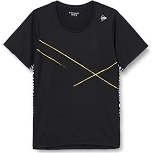 Dunlop Game Tee 1 tennisshirt voor dames, zwart, XXL, zwart, XXL