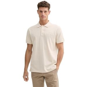 TOM TAILOR Poloshirt voor heren, 27469 - Smooth Light Sand, L