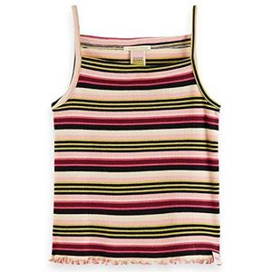 Scotch & Soda Meisjes tanktop met ""Yarn-Dye""-strepen T-shirt, 0603 Combo X, 6