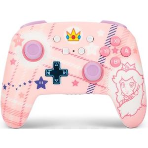 PowerA geavanceerde draadloze controller voor Nintendo Switch - Princess Peach ruit