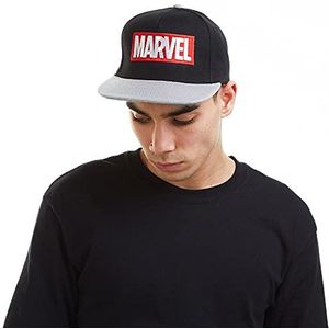 Marvel Baseball Cap met logo voor heren, Zwart, Eén Maat