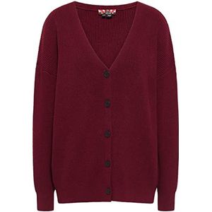 speedlight Dames gebreide jas 23719511-SP01, donkerrood, XS/S, donkerrood, XS/S