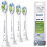 Philips Sonicare W2 Optimal White - 4 Stuks - Voor wittere tanden - Selecteer automatisch de optimale poetsstand - Geschikt voor alle Philips Sonicare tandenborstels - HX6064/10