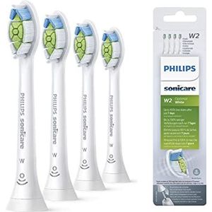 Philips Sonicare W2 Optimal White - 4 Stuks - Voor wittere tanden - Selecteer automatisch de optimale poetsstand - Geschikt voor alle Philips Sonicare tandenborstels - HX6064/10