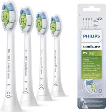 Philips Sonicare W2 Optimal White - 4 Stuks - Voor wittere tanden - Selecteer automatisch de optimale poetsstand - Geschikt voor alle Philips Sonicare tandenborstels - HX6064/10