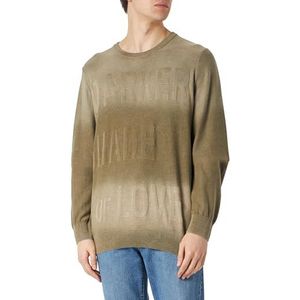 Desigual Heren JERS_Bruce Cardigan Sweater, groen, XXL