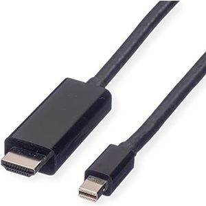 VALUE Mini DisplayPort kabel, Mini DP-UHDTV, ST/ST, zwart, 3 m