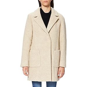 bugatti Dames korte jas elegant wol met Flexcity Stretch licht getailleerd, beige, 36