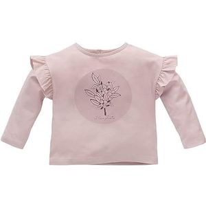 Pinokio Baby Blouse Long Sleeve Happiness, 95% katoen 5% elastaan, roze, meisjes maat 68-104 (80), roze, 80 cm