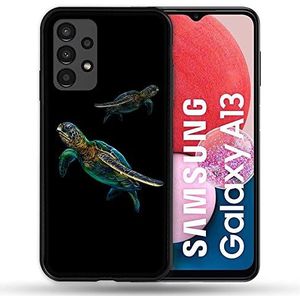 Beschermhoes voor Samsung Galaxy A13, diermotief, schildpad, meerkleurig