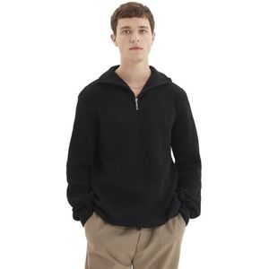 Trendyol High Neck Plain Regular Sweater Trui, Zwart, S Heren, Zwart, S
