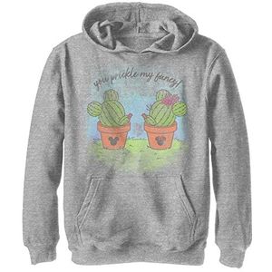 Disney Characters Prickly Couple Boy's Hooded Pullover Fleece, Athletic Heather, Small, Athletic Heather, S