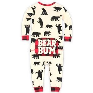 Hatley Uniseks Baby Union Suits spelers, wit (Black Bear), 68 cm