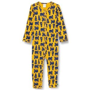 Fred's World by Green Cotton Bear Bodysuit voor kinderen, baby's, Mango/Academy/Balsem Cream, 98 cm