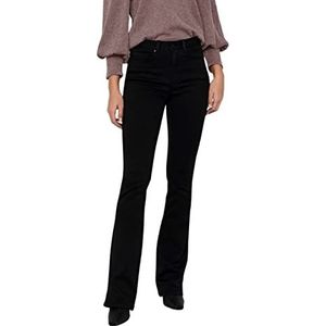 ONLY wijd uitlopende jeans dames Onlroyal High Sweet Flared 600 Noos, zwart (zwart/zwart) ,38W/32L