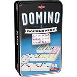 Tactic Domino Double 9 - Geschikt voor kinderen vanaf 5 jaar - 2-6 spelers - Inclusief 55 dominostenen