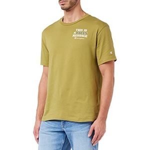 Champion Eco Future Graphic T-shirt voor heren, Olijfgroen, S