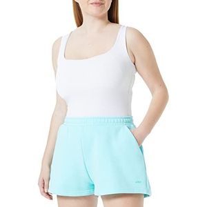 JACK & JONES Jjxx Jxabbie Hw RLX Every Brush Sn Shorts voor dames, Aruba Blue/Print: turquoise Jjxx logo, M