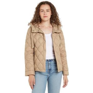 Tommy Hilfiger Dames CLASSIC LW DOWN GEQUILTED JAS Beige S, Beige, S