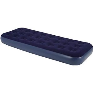 Jilong Unisex-overige 1 man campingbed CB 191 x 73 x 22 cm velours luchtbed logeerbed reisbed blauw single, 191 x 73 x 22 cm