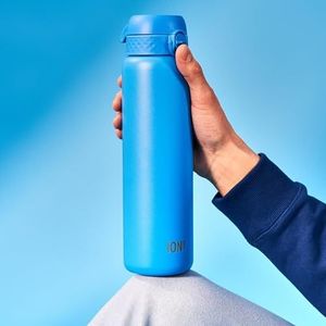 Ion8 Lekbestendig 1 liter waterfles, vacuüm geïsoleerd, blauw, 920 ml (30 oz)