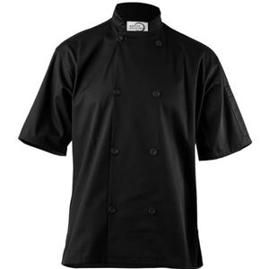 Mercer Culinary mens Traditional chefs jackets, Black, Large
