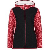 Cmp - Fix Hood - Jas - Zwart - Gerecycled Wolmix - Fleece Mouwen