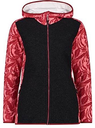 Cmp - Fix Hood - Jas - Zwart - Gerecycled Wolmix - Fleece Mouwen