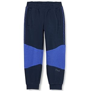 FILA Hudson joggingbroek voor jongens, Black Iris-royal Blue, 86 cm