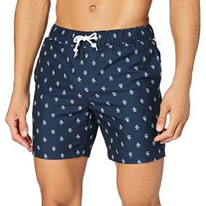 Original Penguin Heren All Over Pete Shorts, Blauw (Donker Saffier 413), S