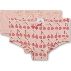 Sanetta Cutbrief Panty Kinderonderbroek, dubbelpak, biologisch katoen, Peach Whip., 140 cm