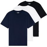 Wrangler - 112371481 - T-shirt - Regular Fit - 3 Eenheden