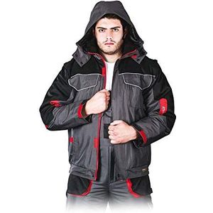 Leber&Hollman LH-BSW-J_SBCL Boston gevoerde beschermende jas, grijs-zwart-rood, L maat