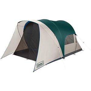 Coleman Cabine Camping Tent met Scherm Kamer | 4 Persoon Cabine Tent met Afgeschermde Veranda, Evergreen