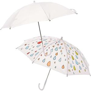 Baker Ross FX997 Ontwerp je eigen paraplu's - Set van 2, Paraplu's om te schilderen en te versieren
