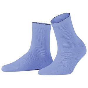 Burlington Dames Korte sokken Chelsea W SSO Katoen Dun gedessineerd 1 Paar, Blauw (Light Blue 6755), 36-41