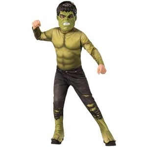 Rubie's Officieel kostuum Hulk, Avengers Endgame, klassiek, kindermaat M, 5-7 jaar, lichaamslengte 132 cm