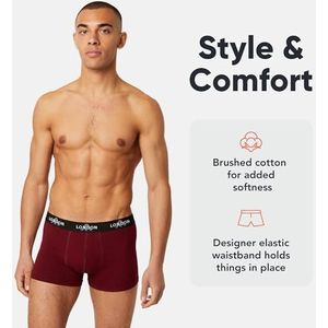 FM London heren Hipsters FM London (4/8-Pack) Mens Boxers, Dark Assorted (8 Pack), 3XL