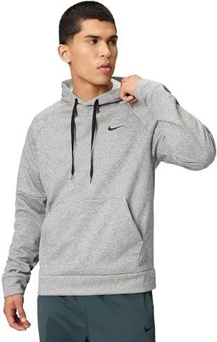 NIKE - Sportsweatshirt - Grijs Gemêleerd/Zwart - Capuchon